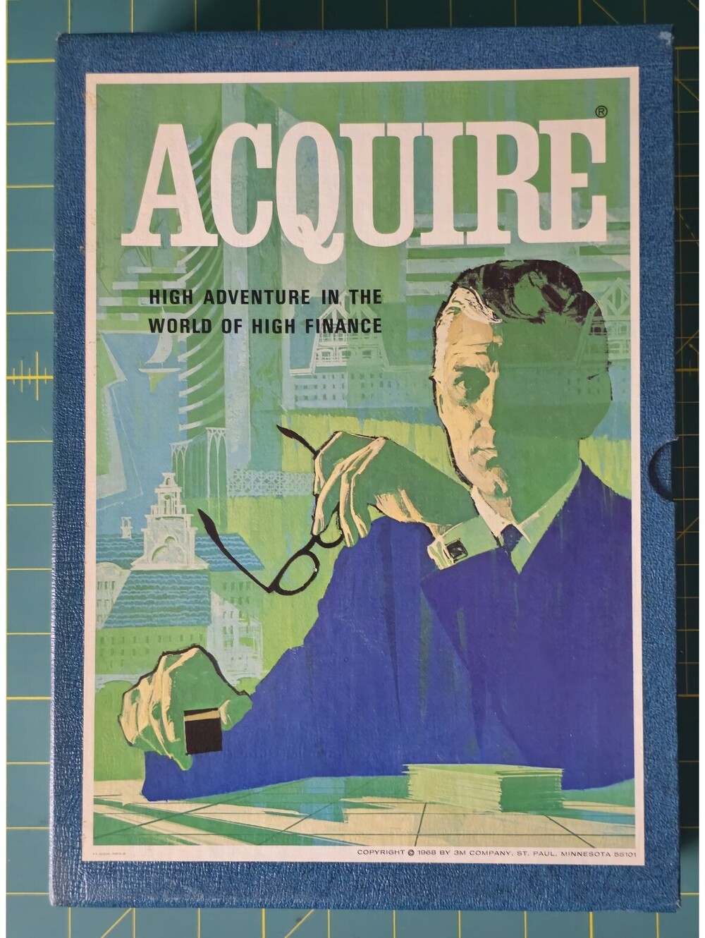Vintage Acquire Board Game High Adventure in High Finance 1968